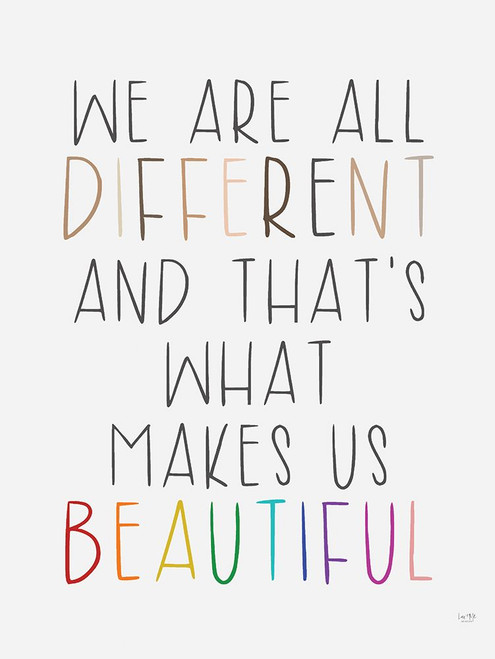 We Are All Different Poster Print - Lux + Me Designs # VARPDXLUX678