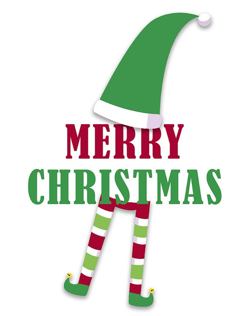 Merry Christmas Elf v2 Poster Print - Kimberly Allen # VARPDXKARC2777A