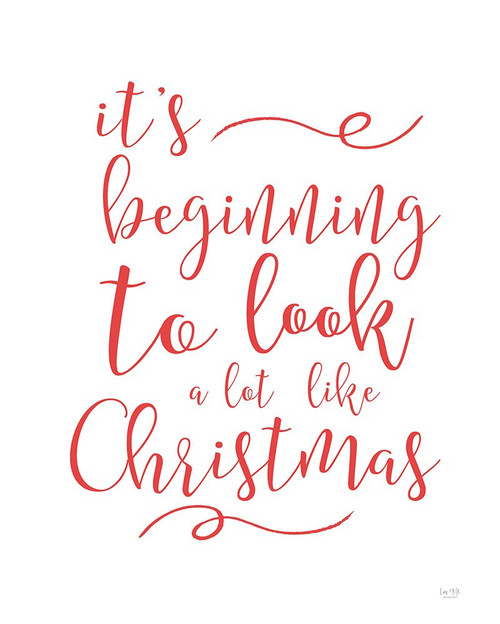 Beginning to Look Like Christmas Poster Print - Lux + Me Designs # VARPDXLUX482