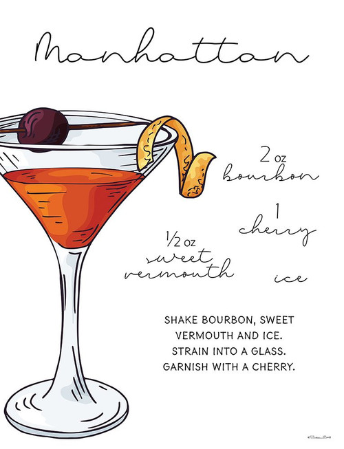 Manhattan Recipe Poster Print - Susan Ball # VARPDXSB1065