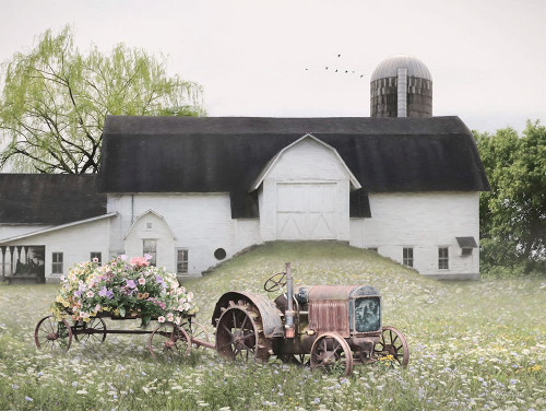 Country Flower Cart Poster Print - Lori Deiter # VARPDXLD2900