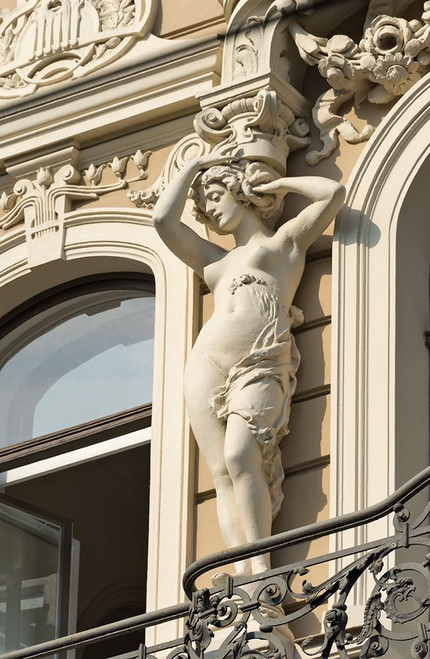 Art Nouveau building on Alberta Street in central Riga-Latvia Poster Print - Keren Su # VARPDXEU39KSU0070