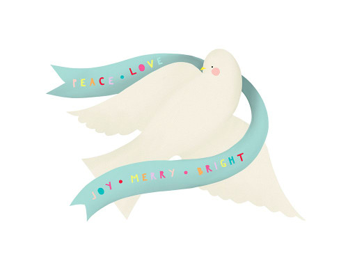 Peace Love Dove Poster Print - Leah Straatsma # VARPDXLSRC683A