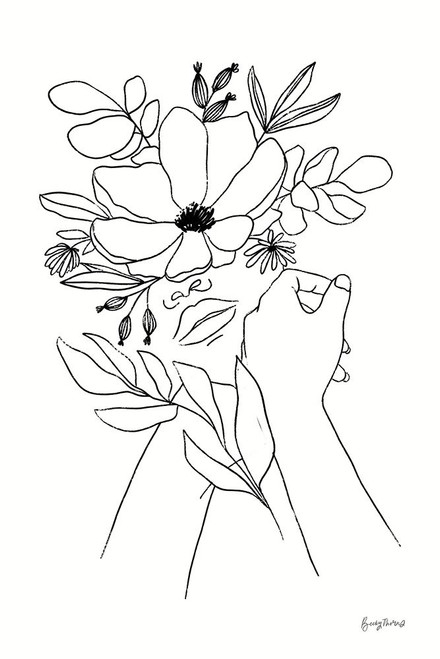 Rooted II BW Poster Print - Becky Thorns # VARPDX79097
