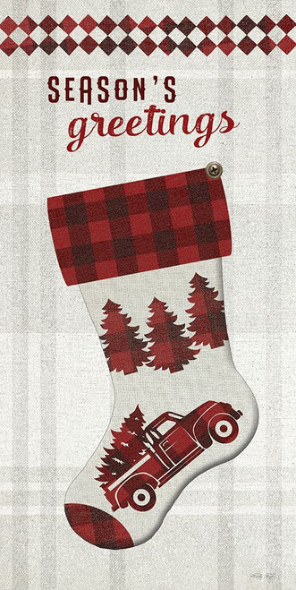 Seasons Greetings Stocking Poster Print - Cindy Jacobs # VARPDXCIN3550