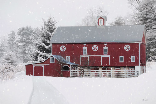 Winter Red Barn Poster Print - Lori Deiter # VARPDXLD2748