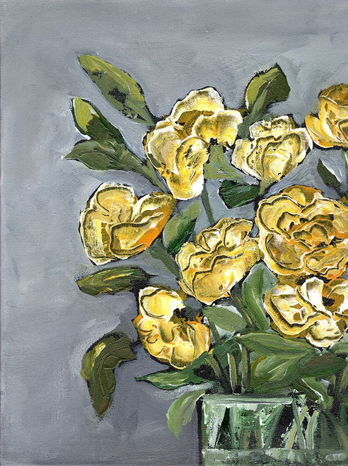 Yellow Farmhouse Bouquet portrait I Poster Print - Marcy Chapman # VARPDXRB17461MCH