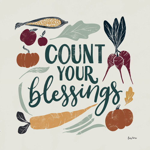 Harvest Lettering IV Poster Print - Becky Thorns # VARPDX75120