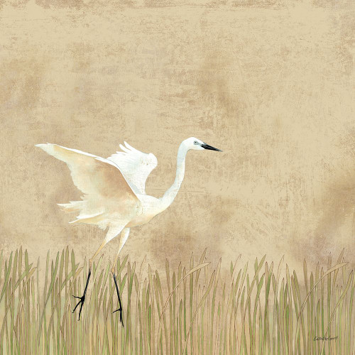 Egret Alighting I Neutral Poster Print - Kathrine Lovell # VARPDX73913 Egret Alighting I Neutral Poster Print - Kathrine Lovell # VARPDX73913