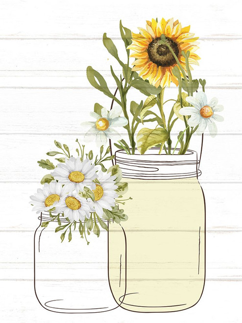 Mason Jar Floral 8 Poster Print - Kimberly Allen # VARPDXKARC2990E