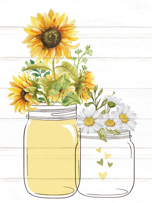 Mason Jar Floral 7 Poster Print - Kimberly Allen # VARPDXKARC2990D