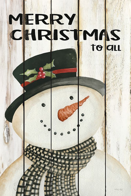 Merry Christmas to All Snowman Poster Print - Cindy Jacobs # VARPDXCIN3339