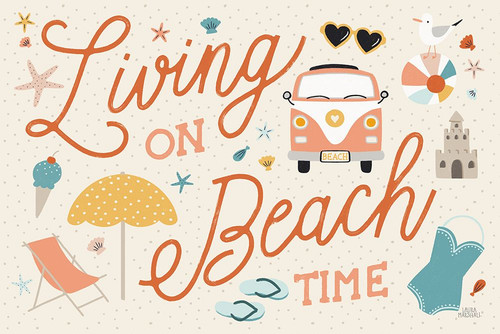 Beach Vibes I Poster Print - Laura Marshall # VARPDX78823