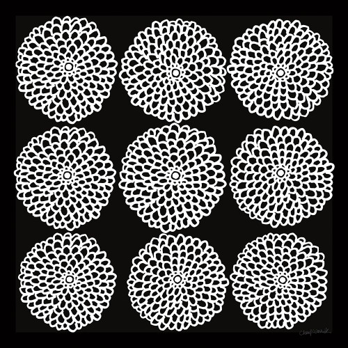 Main Street Mumsy Monochrome Poster Print - Cheryl Warrick # VARPDX77625