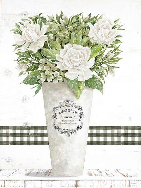 White Roses Poster Print - Cindy Jacobs # VARPDXCIN3284