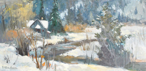 Winter Creek Poster Print - Allayn Stevens # VARPDXAS445