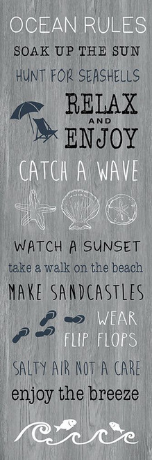 Ocean Rules Poster Print - CAD Designs # VARPDX46050