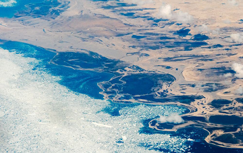 Aerial view of Greenland Poster Print - Keren Su # VARPDXGR01KSU0115