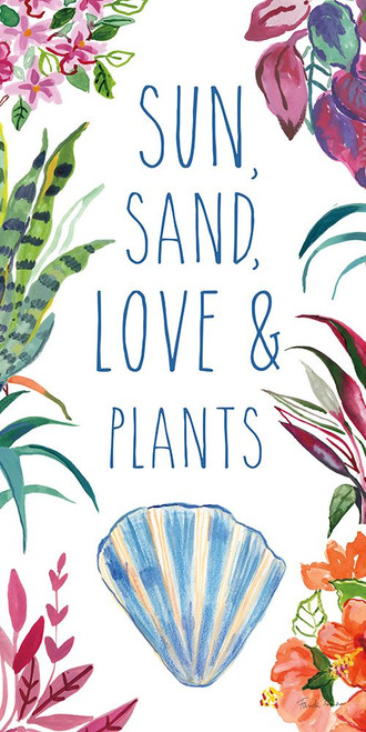 Tropical Home X on White Poster Print - Farida Zaman # VARPDX75770