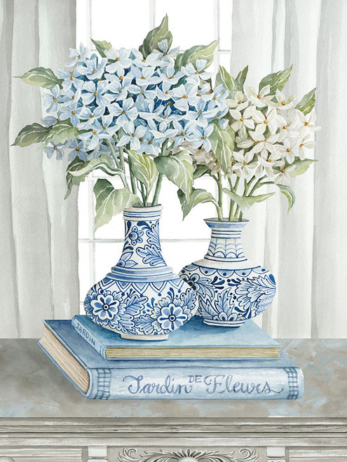Delft Blue Floral III Poster Print - Cindy Jacobs # VARPDXCIN3100