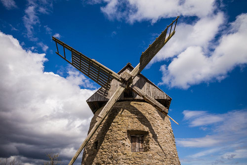 Sweden-Gotland Island-Botvatte-old windmill Poster Print - Walter Bibikow # VARPDXEU28WBI0812