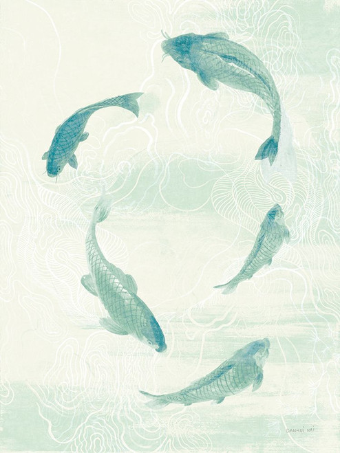 Celadon Koi II Poster Print - Danhui Nai # VARPDX75649