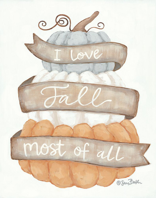I Love Fall Poster Print - Sara Baker # VARPDXBAKE159