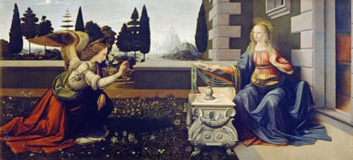 The Annunciation Poster Print - Leonardo da Vinci # VARPDX64137