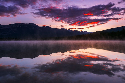 Sunrise at Edith Lake-Jasper National Park-Alberta-Canada Poster Print - Russ Bishop # VARPDXCN01RBS0170