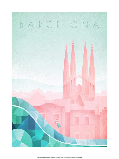 Barcelona Poster Print - BRAUN Studio # VARPDXC283