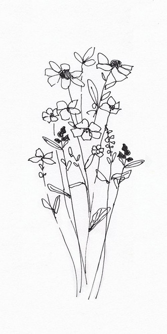 Wildflowers Sketch I Poster Print - Sally Swatland # VARPDX45148