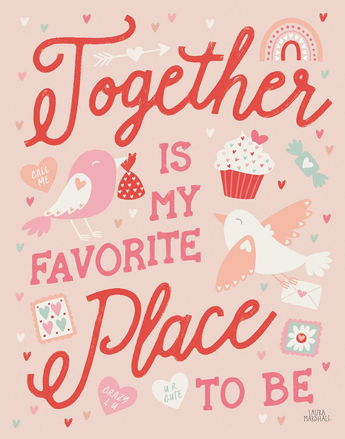 Lovebirds V Poster Print - Laura Marshall # VARPDX77445