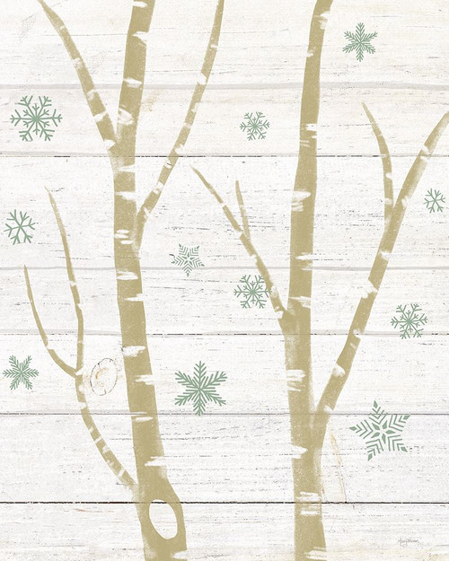 Snowy Birches IV Sage Poster Print - Mary Urban # VARPDX74466