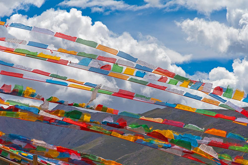 Prayer flags in Simila Mountain-Gyantse County-Tibet-China Poster Print - Keren Su # VARPDXAS07KSU2969