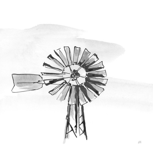Windmill VI BW Poster Print - Chris Paschke # VARPDX79225
