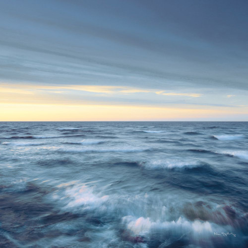 Lake Superior Waves Navy Crop Poster Print - Alan Majchrowicz # VARPDX69191