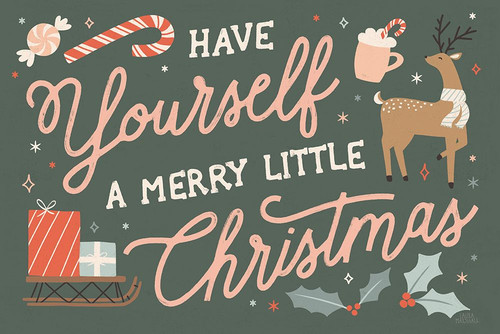 Reindeer Holiday I Poster Print - Laura Marshall # VARPDX75371