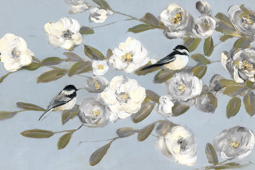 Chickadees and Blossoms I Poster Print - Sally Swatland # VARPDX44431