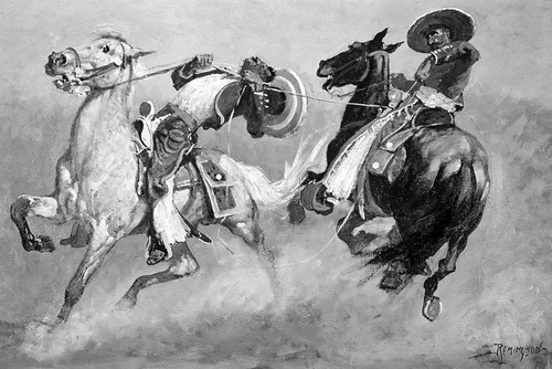 Cowboy Fun In Old Mexico Poster Print - Frederic Remington # VARPDX66302