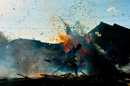 Fire Festival Poster Print - Tetsuya Hashimoto # VARPDX687259