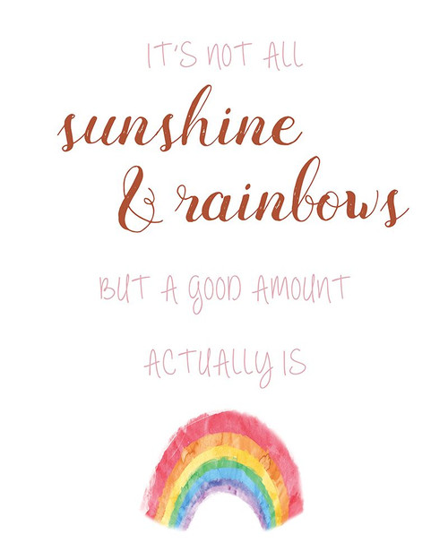 Sunshine and Rainbows Poster Print - Amanda Murray # VARPDX44225