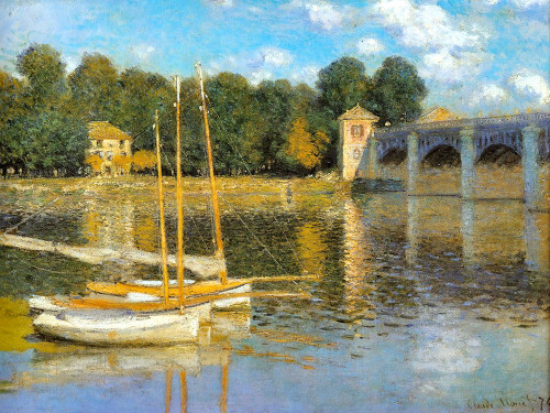 The Bridge at Argenteuil 1874 Poster Print - Claude Monet # VARPDX67112