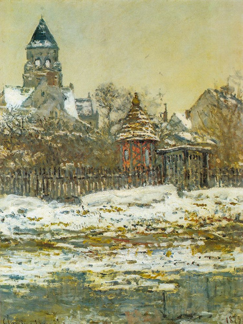 The Church at Vetheuil 1879 Poster Print - Claude Monet # VARPDX67113