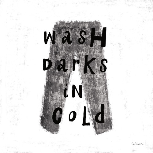 Laundry Rules V BW Poster Print - Sue Schlabach # VARPDX74233