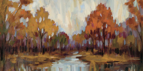 Fall Aquarelle Purple Crop Poster Print - Silvia Vassileva # VARPDX74178