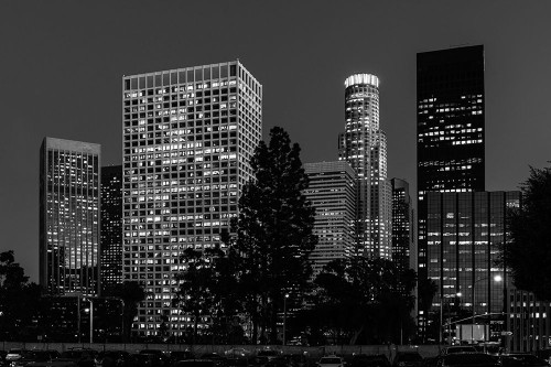 Central Los Angeles-California-at night Poster Print - Carol Highsmith # VARPDX64747