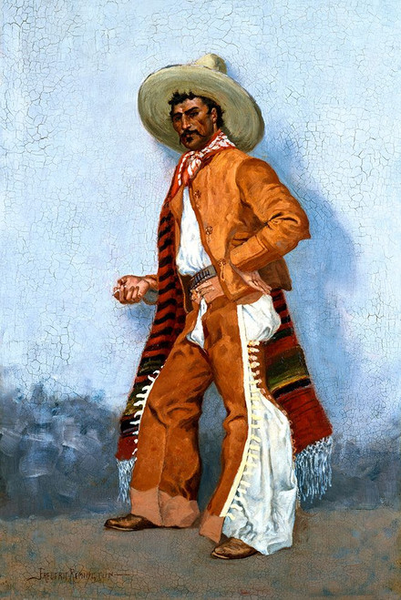 A Vaquero Blue Poster Print - Frederic Remington # VARPDX53245a