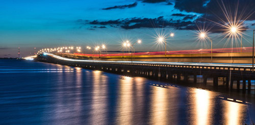 Night Bridge Poster Print - Bill Carson Photography # VARPDX17467C