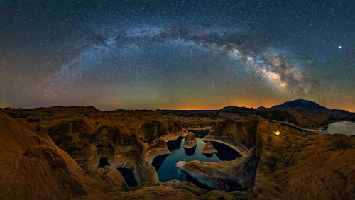 Milky Way Over Reflection Canyon Poster Print - Hua Zhu # VARPDX1602341