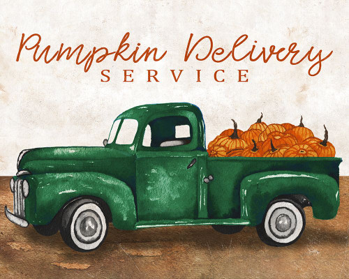 Pumpkin Delivery Service Poster Print - Elizabeth Medley # VARPDX13035AC